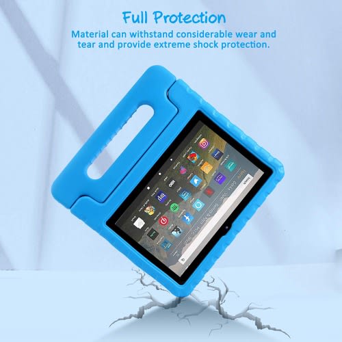 Fire Hd 8 Tablet - 10th Gen With Alexa - 32gb Rom 2gb Ram + Blue Flexible Proof Case