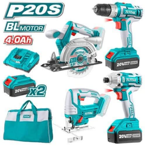 Power Tools Lithium-ion Cordless - Combo Kit -  4 Pieces