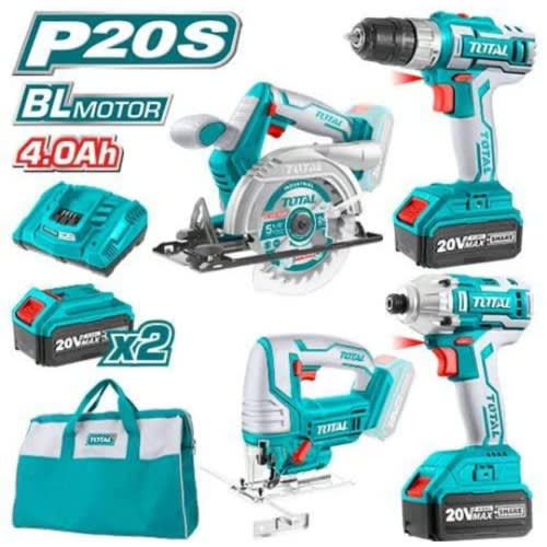 Power Tools Lithium-ion Cordless - Combo Kit -  4 Pieces
