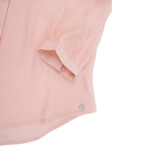 Semi Sheer Chiffon Crepe Blouse