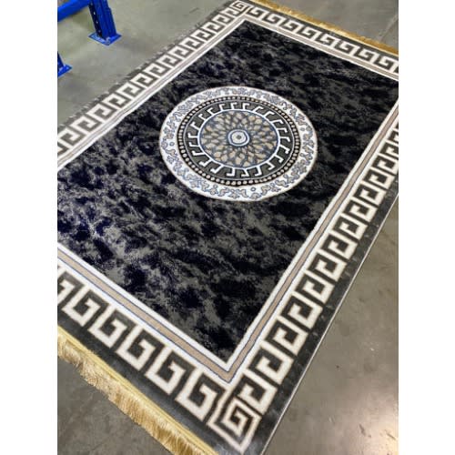 Stunning Arabian Versace Theme Inspired Center Rug - 5 By 7 Feet Size