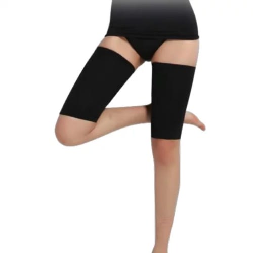 Dove Compression Thigh Wrap Slimmer - Black - One Size