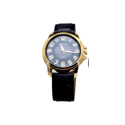 Men's Leather Wrist Watch With Bracelets