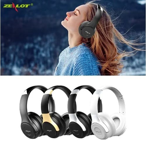 Wireless Touchpanel Stereo Powerful Bass Headphone -B26 -Silver