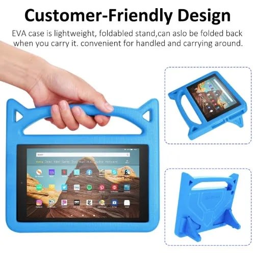Shockproof Defender Back Case For Kid Amazon Fire Hd 10