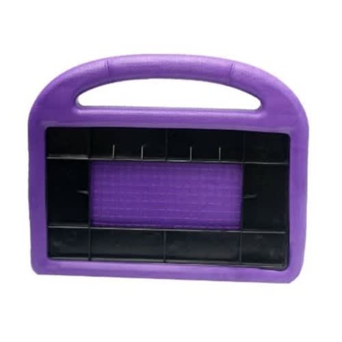 Shockproof Case With Handle For Kid's Amazon Fire Hd8 Tab - Purple