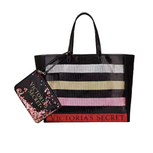 Bling Sequin Tote Bag And Matching Pouch