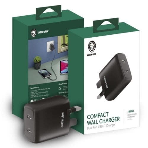 Green USB-C  Wall Charger - 40w