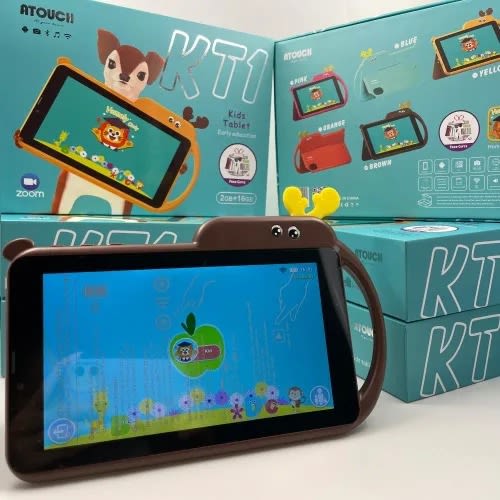 Kt1 Android Tablet For Kids Education - 7" - 2GB RAM - 16GB ROM - Wifi - 3000mah - Brown
