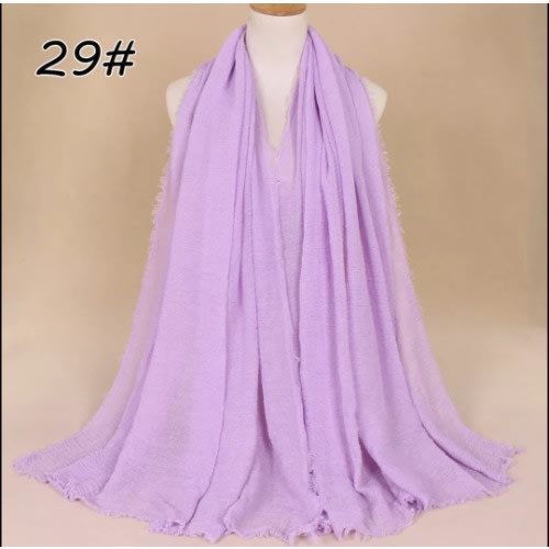Plain Cotton Handmade Scarf - Taffy Pink
