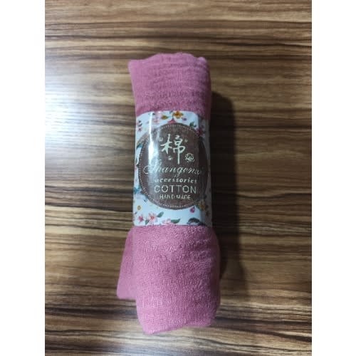 Plain Cotton Handmade Scarf - Taffy Pink