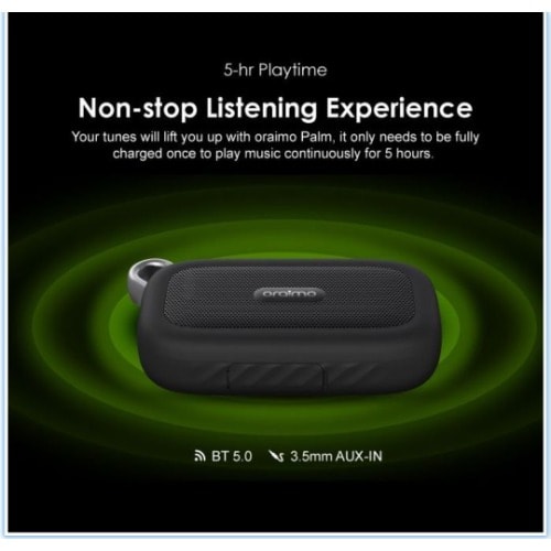 Palm Bass Ultra Portable Design Water Proof Speaker  Ip67 - 400mAh
