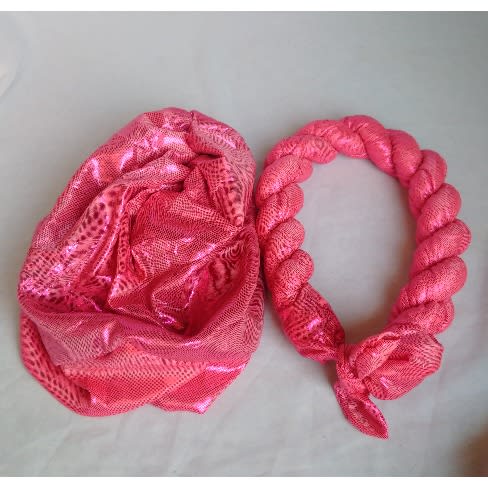 Plain Stylish Twist Design Turban Cap - Pink