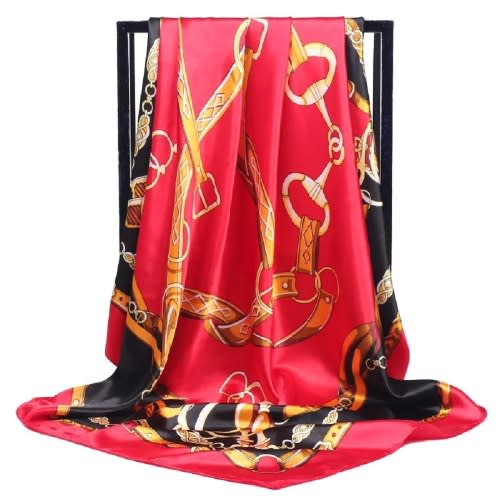 Pattern Satin Scarf