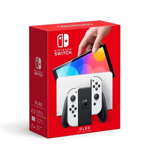 Switch OLED Model - White Joy-con, White Dock - 2021