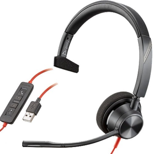3310 Wired Mono Ear Headset With Boom Mic