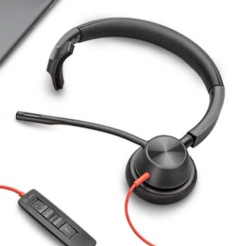 3310 Wired Mono Ear Headset With Boom Mic