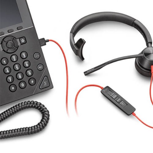 3310 Wired Mono Ear Headset With Boom Mic