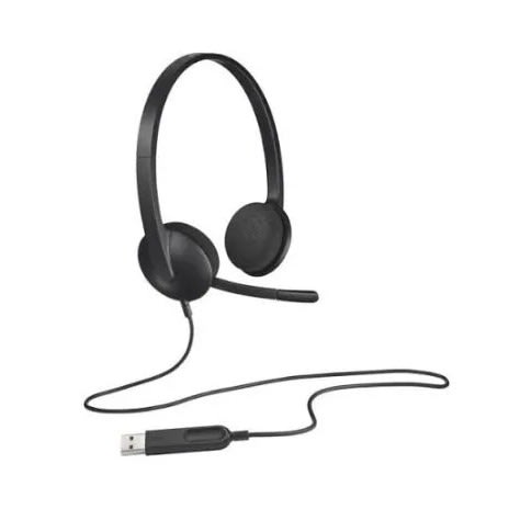 H340 Usb Pc Headset With Noise-cancelling Mic