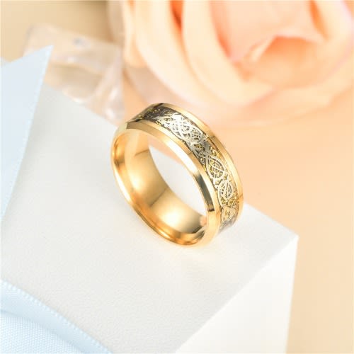 Cross Border 8mm Steel Men's Rings