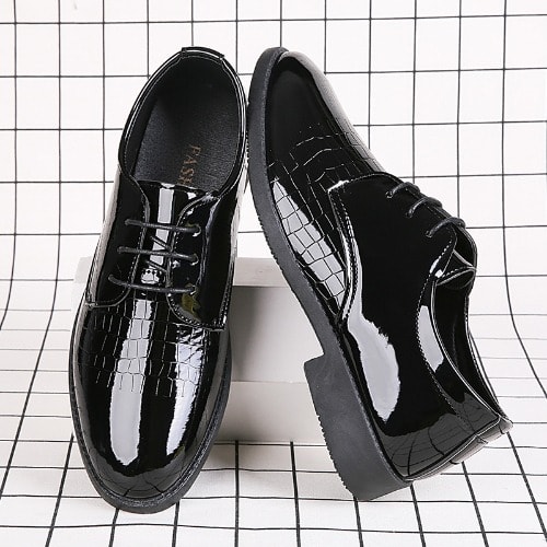 Cooperate Men's Leather Formal Shoes - Black