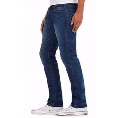 Slim Genuine Stock Jeans for Men - Blue