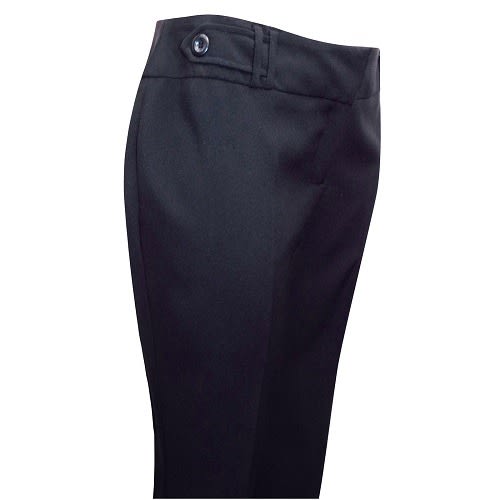 Straight Leg Button Detail Trousers
