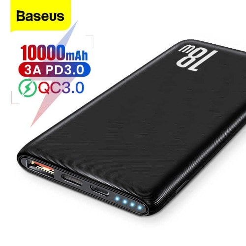 Bipow Quick Charge Power Bank 10000mAh 18w - Black