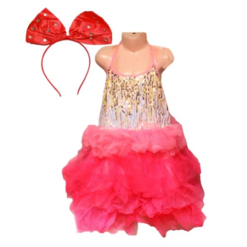 Five Steps Ballet Dancing Costume  With Head Band - Pink
