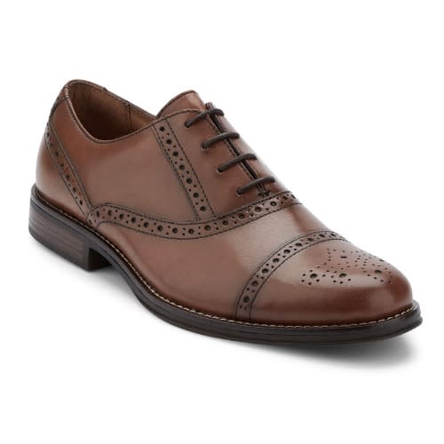 Men's Woolf Genuine Leather Classic Cap Toe Lace-up Oxford Shoe