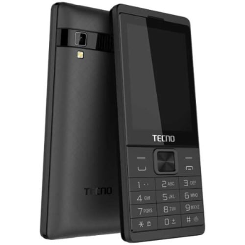 Tecno 528- Dual Sim- 2.8 Screen- 40 Days Standby Time - Loud Speaker - Black