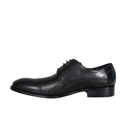 Crafted Men's Lace Up Office Shoe - Black - Msh-4721