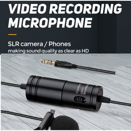 Omni-directional High Fidelity Vocal Correction Condenser Recording Clip On Mic