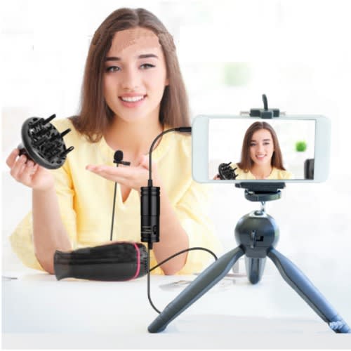 Omni-directional High Fidelity Vocal Correction Condenser Recording Clip On Mic