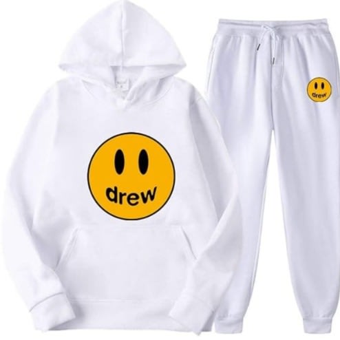 Drew Hoodie And Joggers - 2 In 1  - White