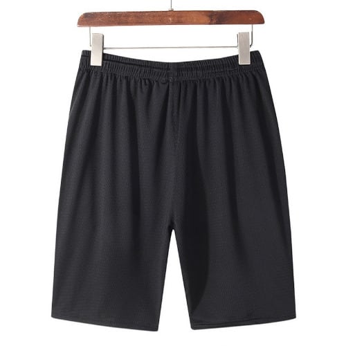 Breathable Black Zipper Shorts
