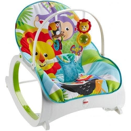 Deluxe 3 In 1 Baby To Toddler Rocker Chair Removable Dinning Tray