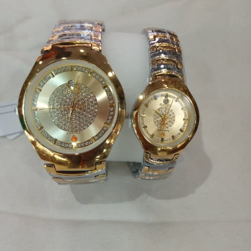 Couples Wrist Watch - 2 In 1