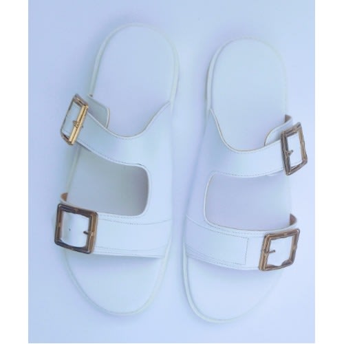 Men's White Slippers