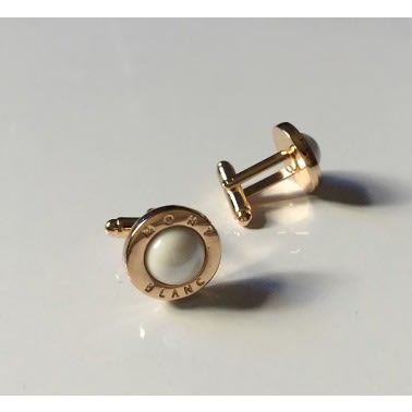 Round Cute Men's Luxury Cuff Links- Gold