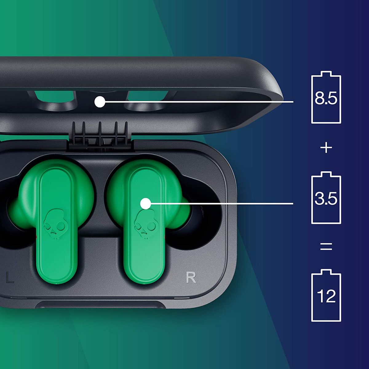 Dime True Wireless In-Ear Earbuds - Dark Blue/Green