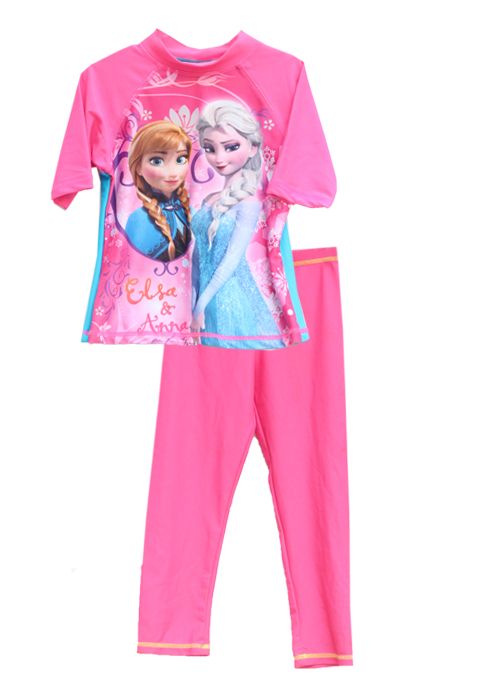 Girls 2pcs Elisa & Anna Swim Wears - Pink