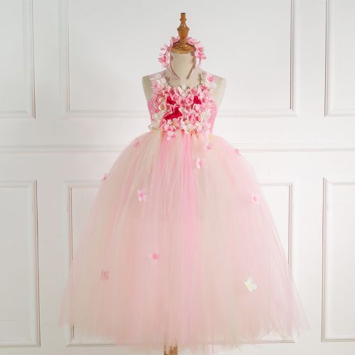 Girls Dress [Princess Dress*Birthday*Petal]-Pink