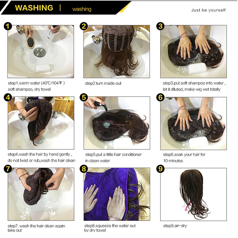 20 Inches Hair Wig Long Straight Silky Synthetic Heat