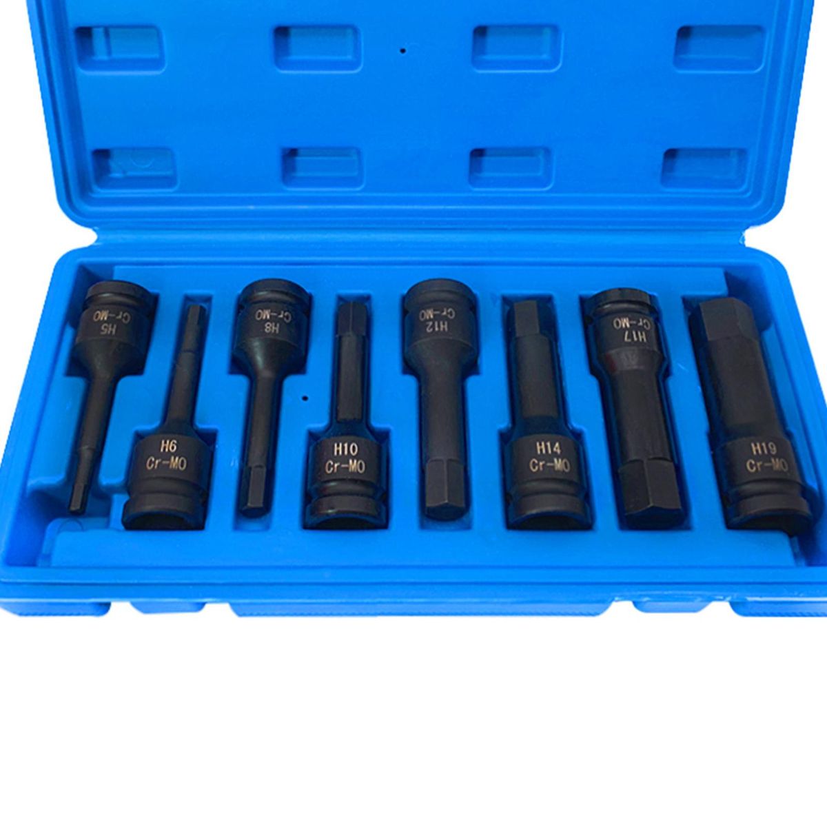 1/2in Drive Allen Wrench Hex Bit Impact Socket Set H5-H19