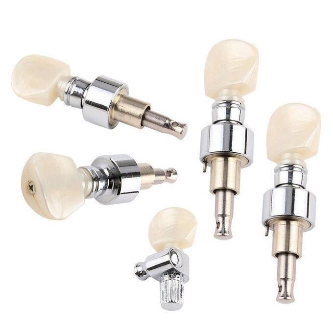 5-String Banjo Pearled Button Tuning Pegs  Machine Heads 5Pcs