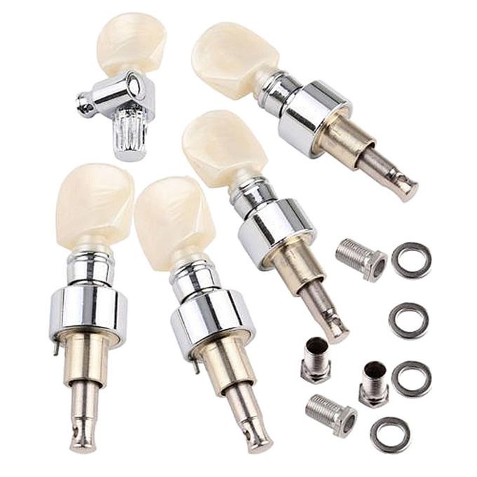 5-String Banjo Pearled Button Tuning Pegs  Machine Heads 5Pcs