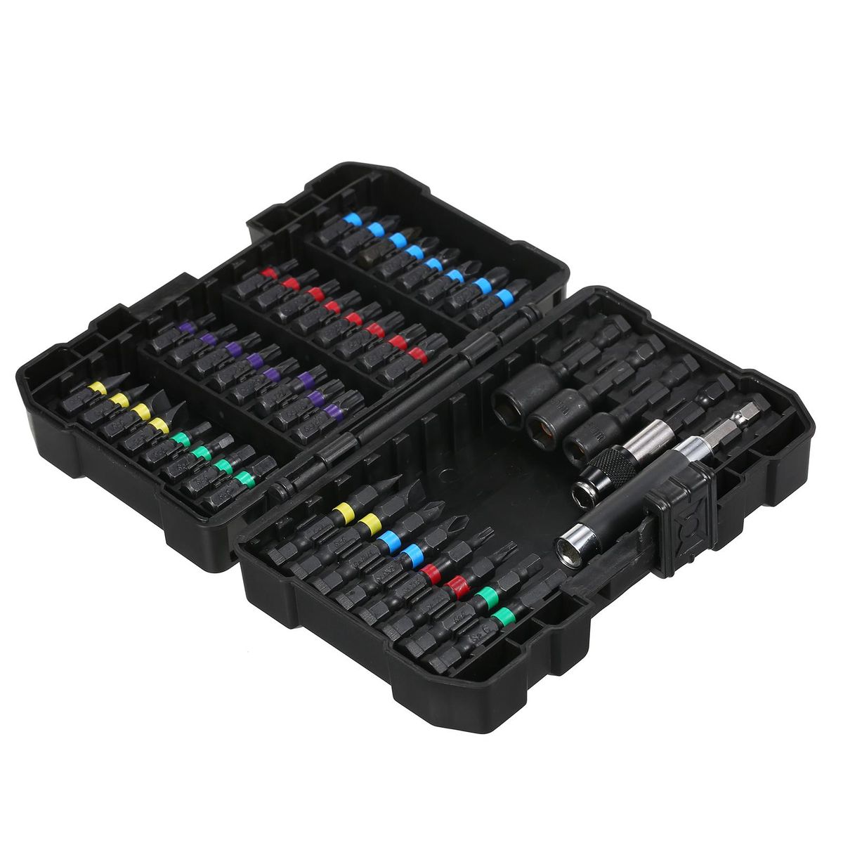45PCS Drill Bit Set Screwdriver Bit Set Impact Driver Bit Set for Wood, Metal, Steel and Security Screwdriver Bits for Power Tool with Case