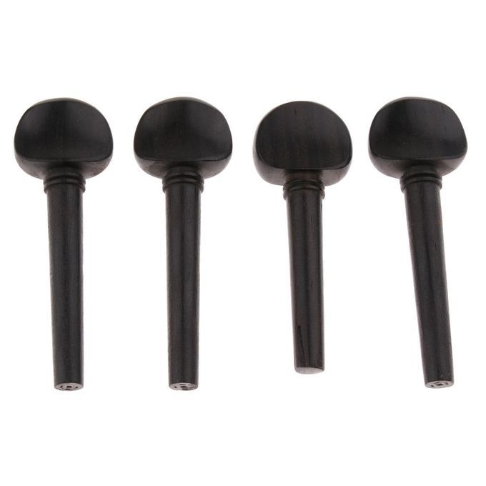4pcs Ebony Violin Tuning Pegs For Violin Fiddle Parts Accessories