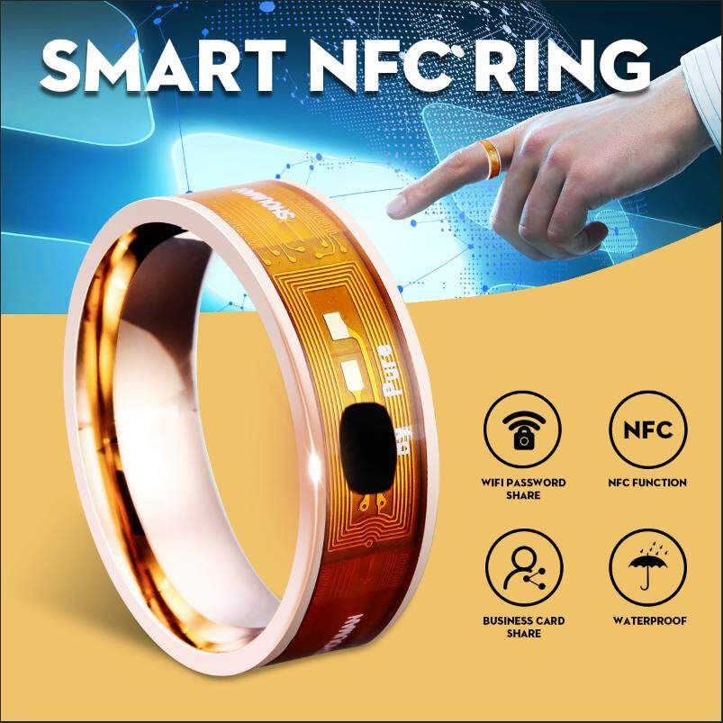 Smart Ring Waterproof Intelligent Digital Magic Finger Rings For Android IOS Rose Gold